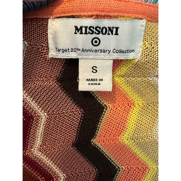 Missoni Vibrant Zig Zag Chevron Buttoned Cardigan Sweater Size Small - Picture 3 of 8